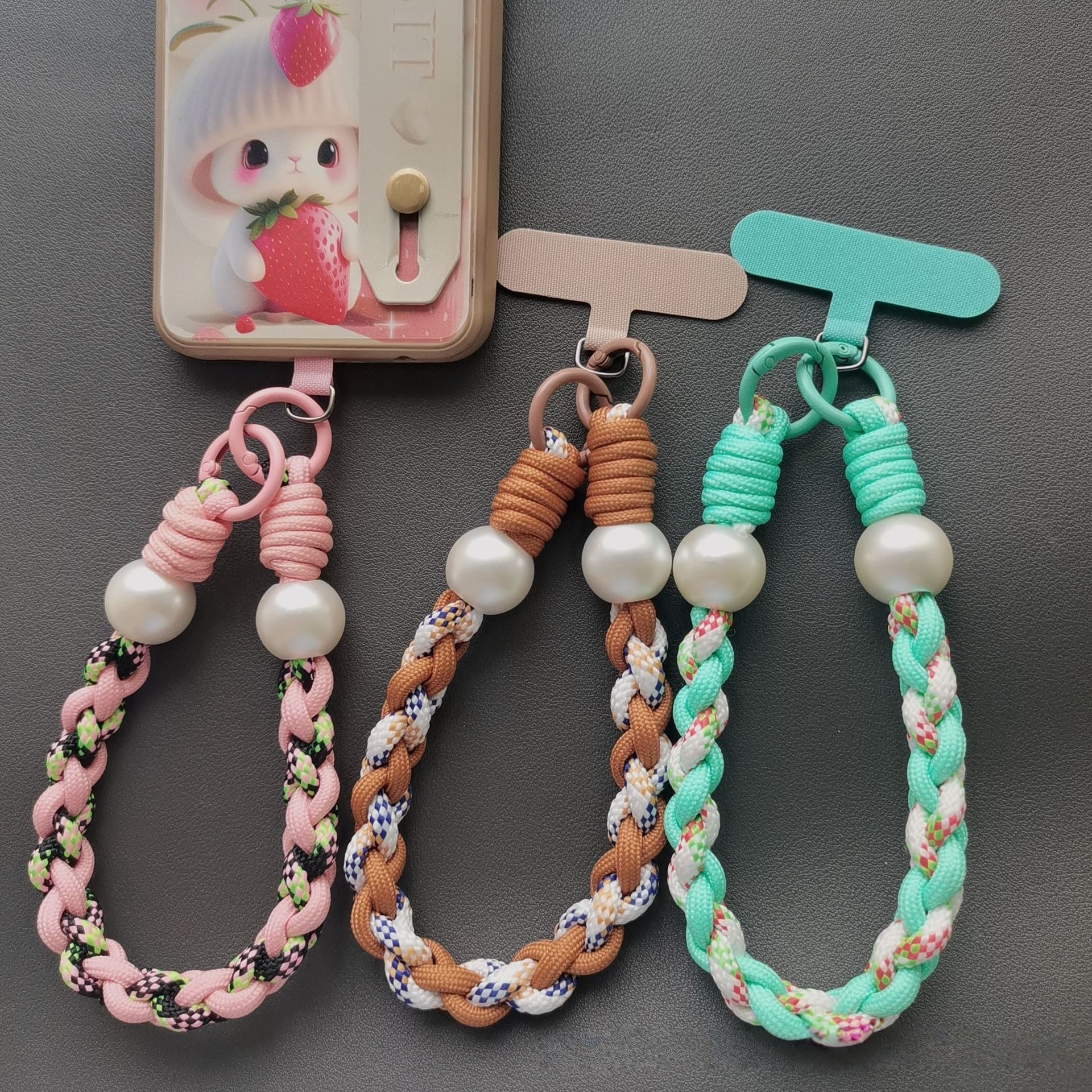 Wholesale Adjustable Braided Phone Lanyards Woven Straps for DIY Handmade Pendants