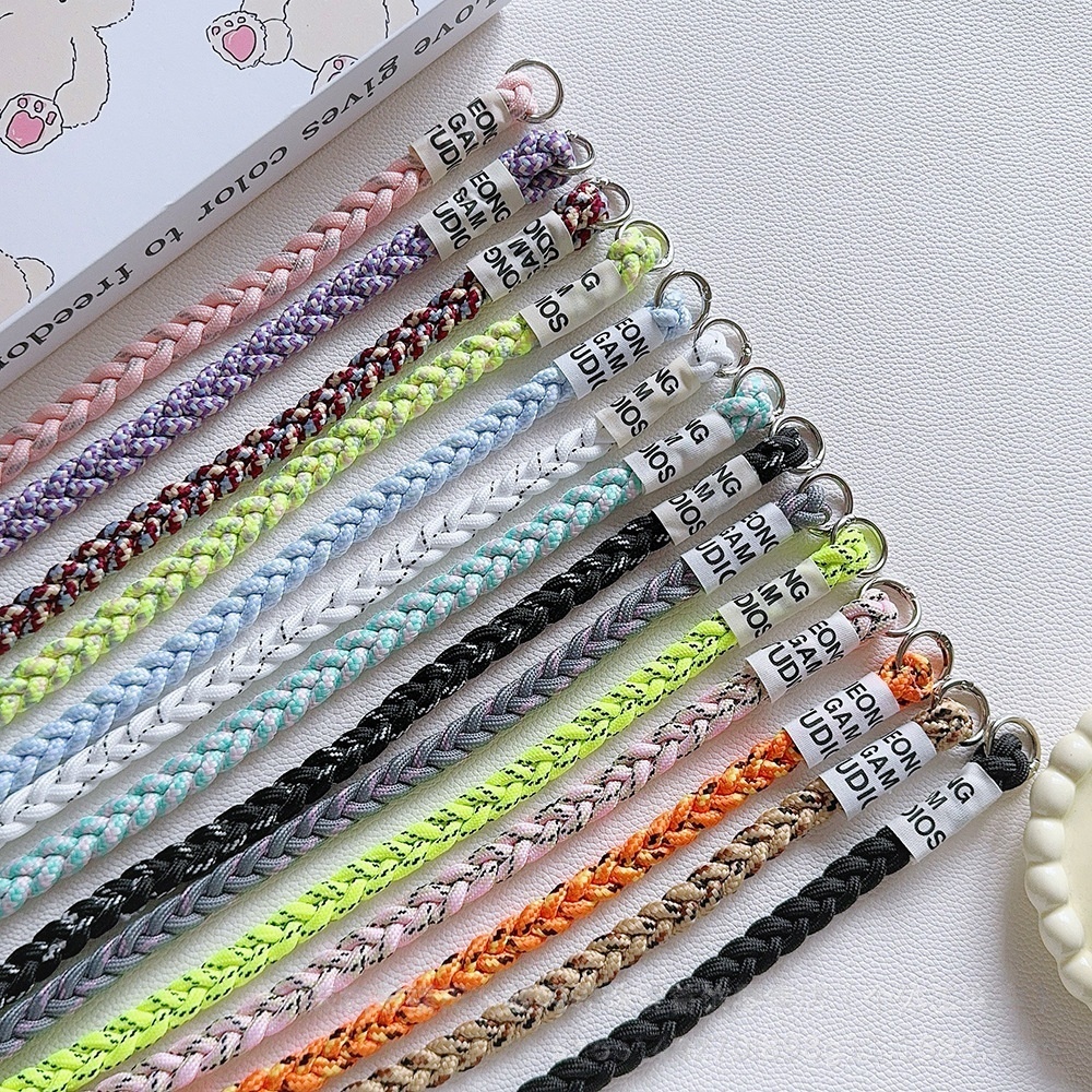 Bulk Blank Braided Lanyards Wholesale Woven Phone Straps for Handmade Beading Projects