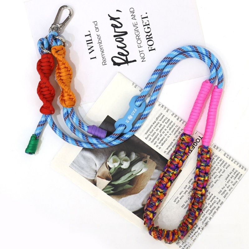 Bulk DIY Braided Phone Lanyards Wholesale Blank Woven Straps for Custom Pendant Decor