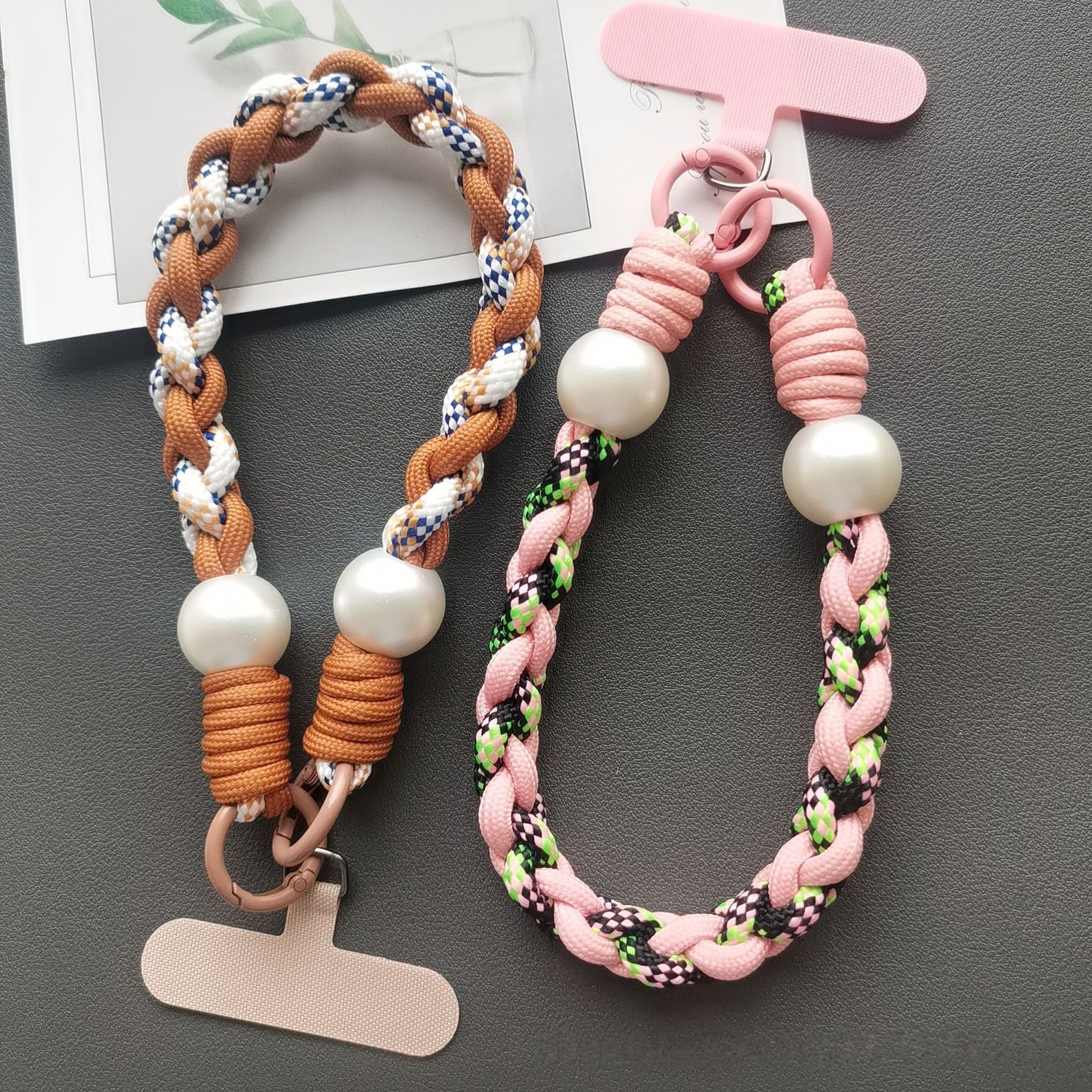 Wholesale Adjustable Braided Phone Lanyards Woven Straps for DIY Handmade Pendants