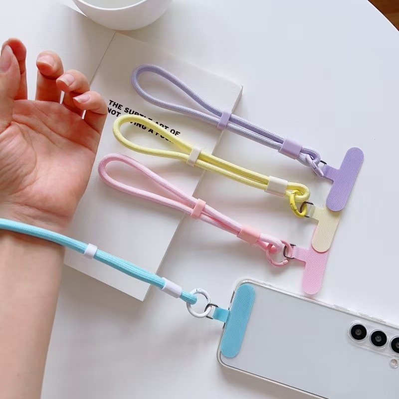 Wholesale Mixed Color Braided Phone Lanyards Bulk Woven Straps for Stall Retail