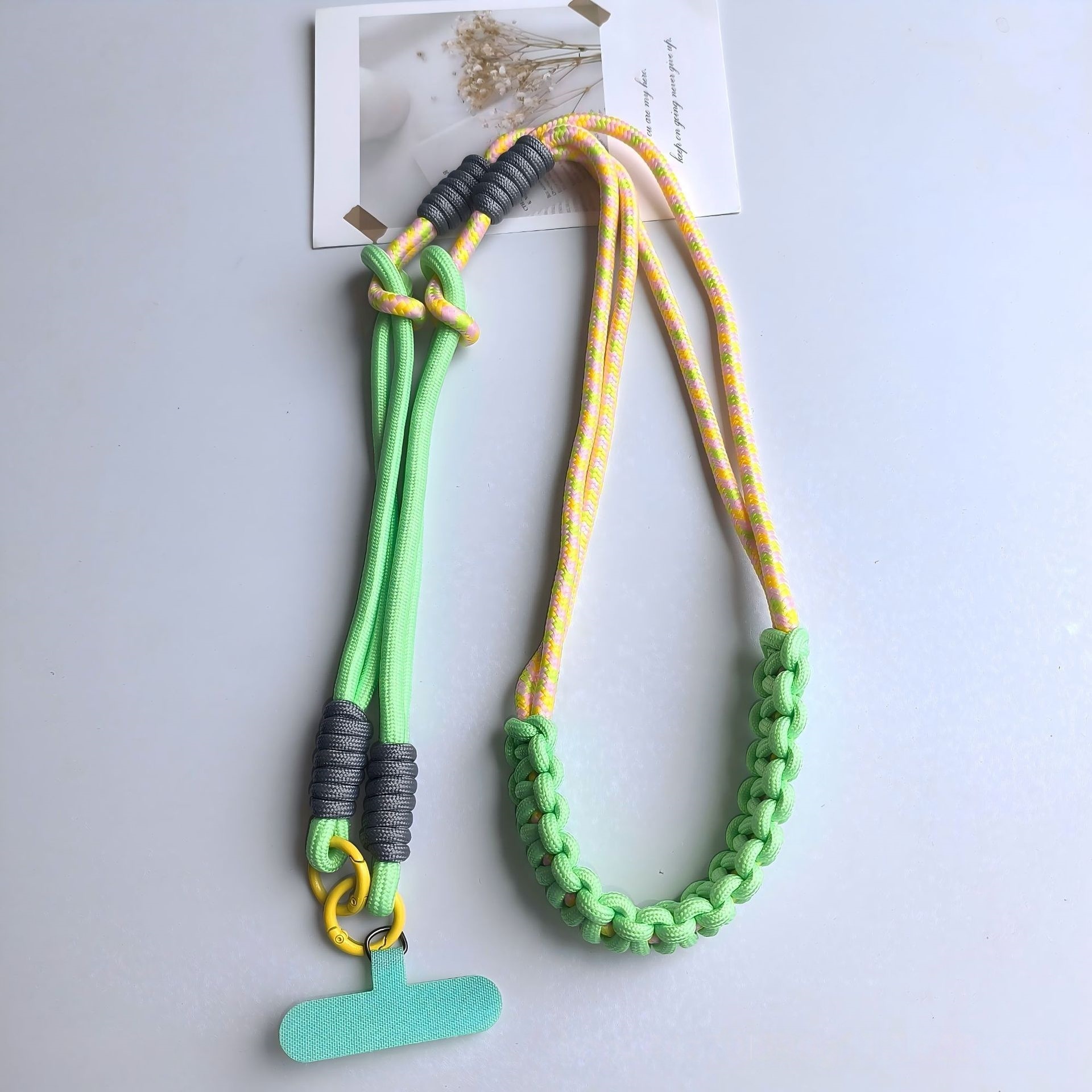 Bulk Thick Braided Wrist Straps Wholesale Heavy Duty Lanyards for Big Beaded Keychains