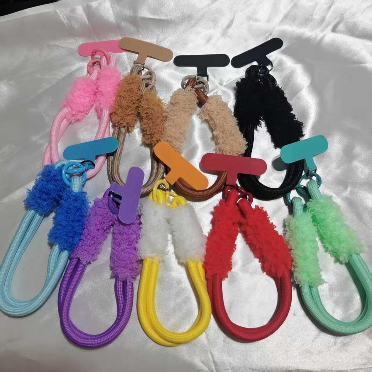 Multi-Style Woven Lanyard Bulk Phone Strap Pendant for DIY Keychain & Bag Charms