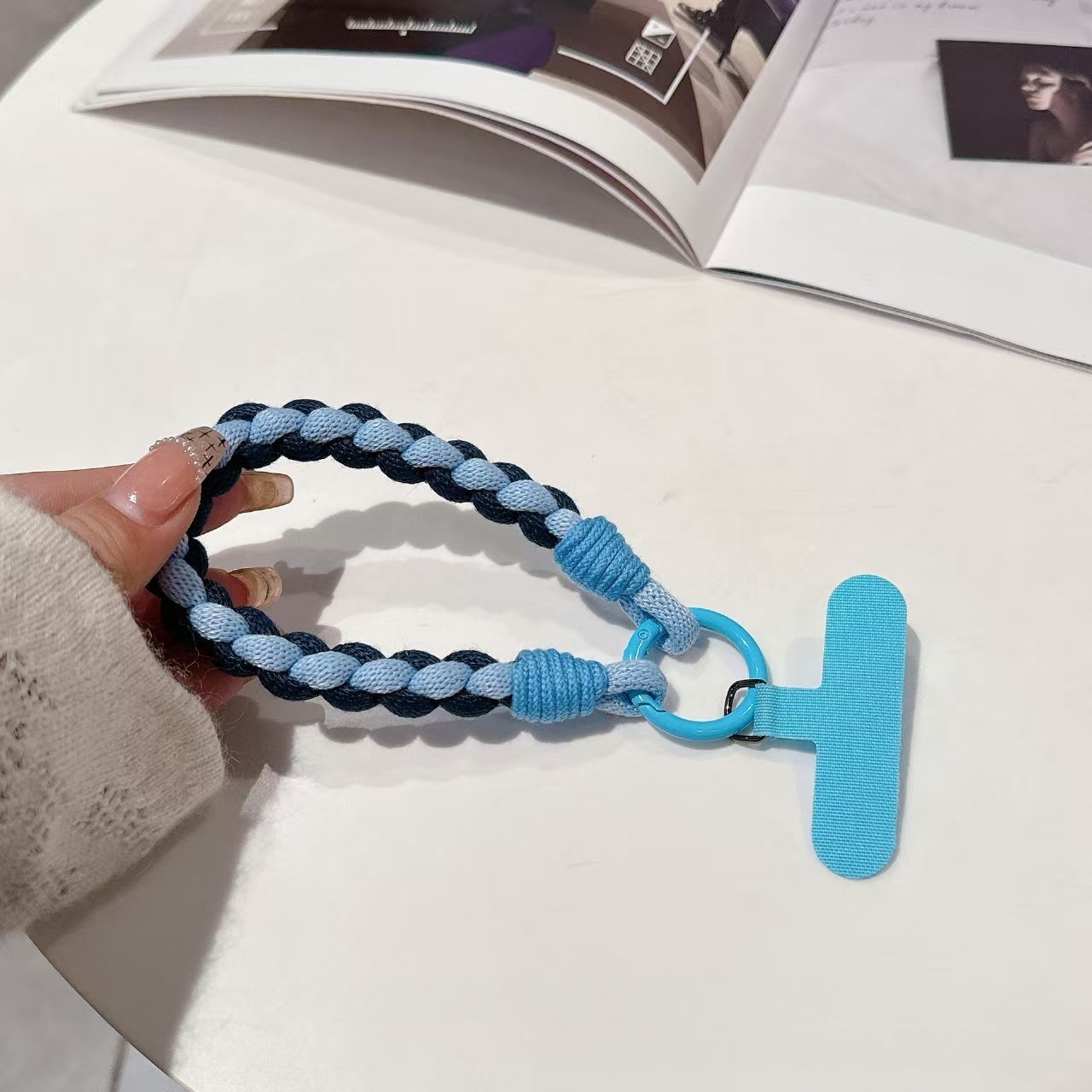 Multi-Style Braided Wrist Straps Bulk Woven Phone Lanyards for DIY Keychain Making