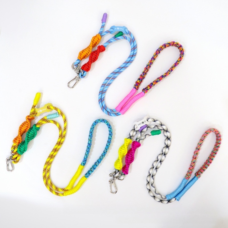 Wholesale Short Wrist Braided Straps Bulk Woven Phone Lanyards for Portable Accessories