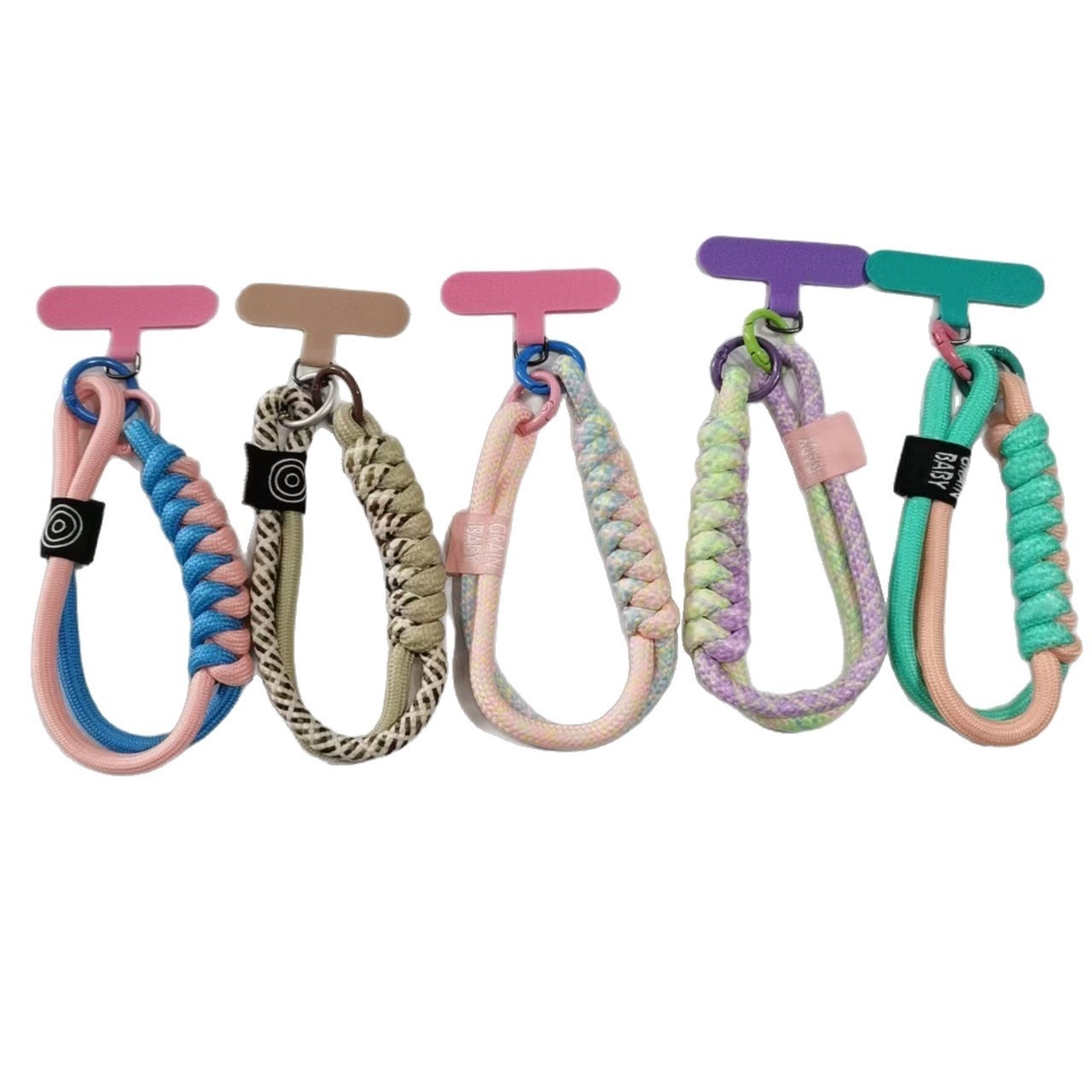 Wholesale Blank Woven Phone Strap Bulk Plain Lanyard for Custom DIY Pendant Assembly