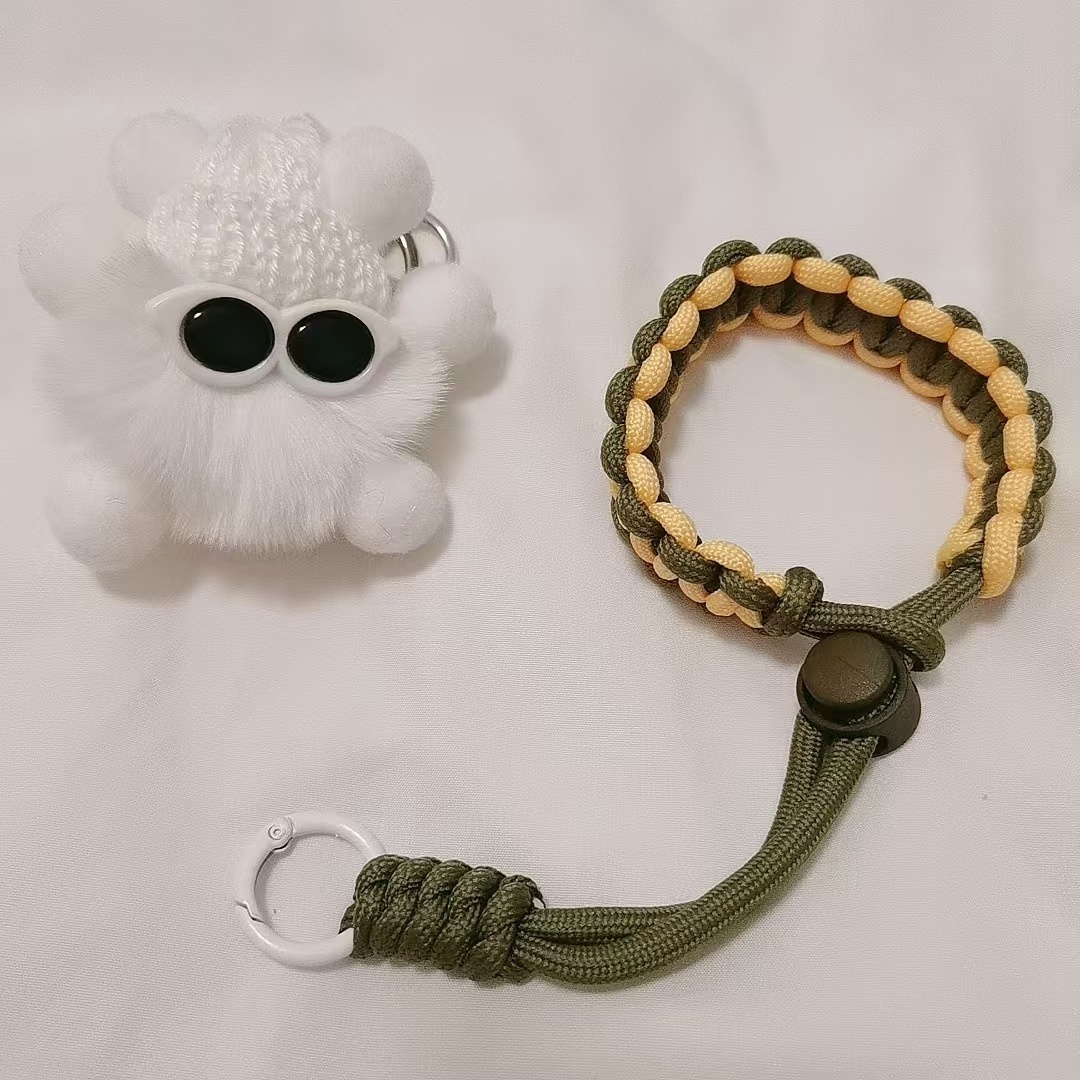 Wholesale Adjustable Braided Phone Lanyards DIY Straps for Custom Keychain Pendants