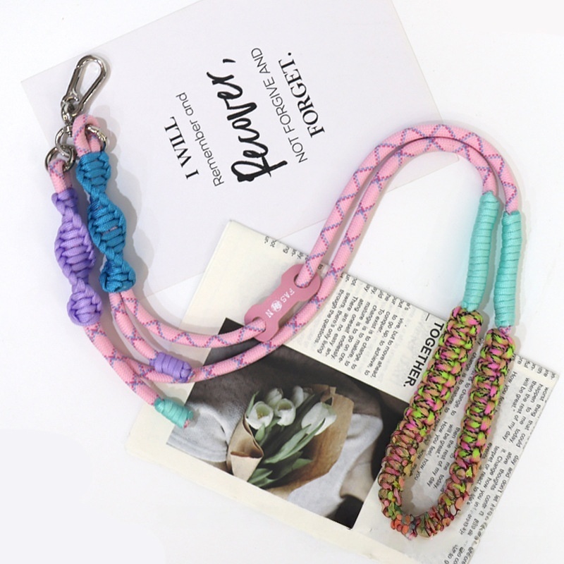 Wholesale Short Wrist Braided Straps Bulk Woven Phone Lanyards for Portable Accessories