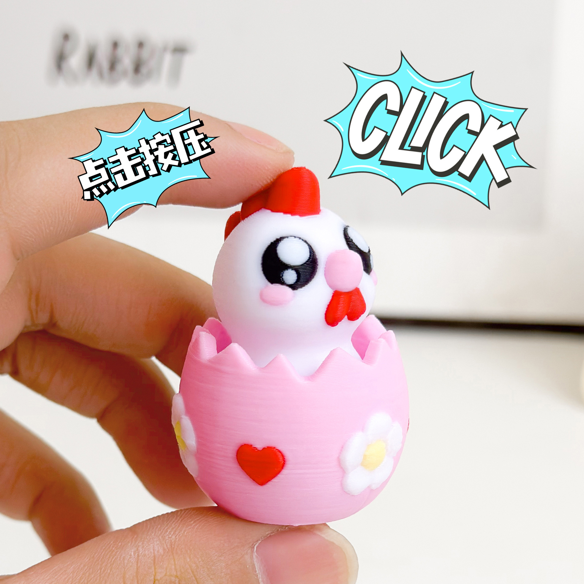 Bulk Beginner Friendly Sensory Fidget Clicker Wholesale Anxiety Relief Keychain Pendant