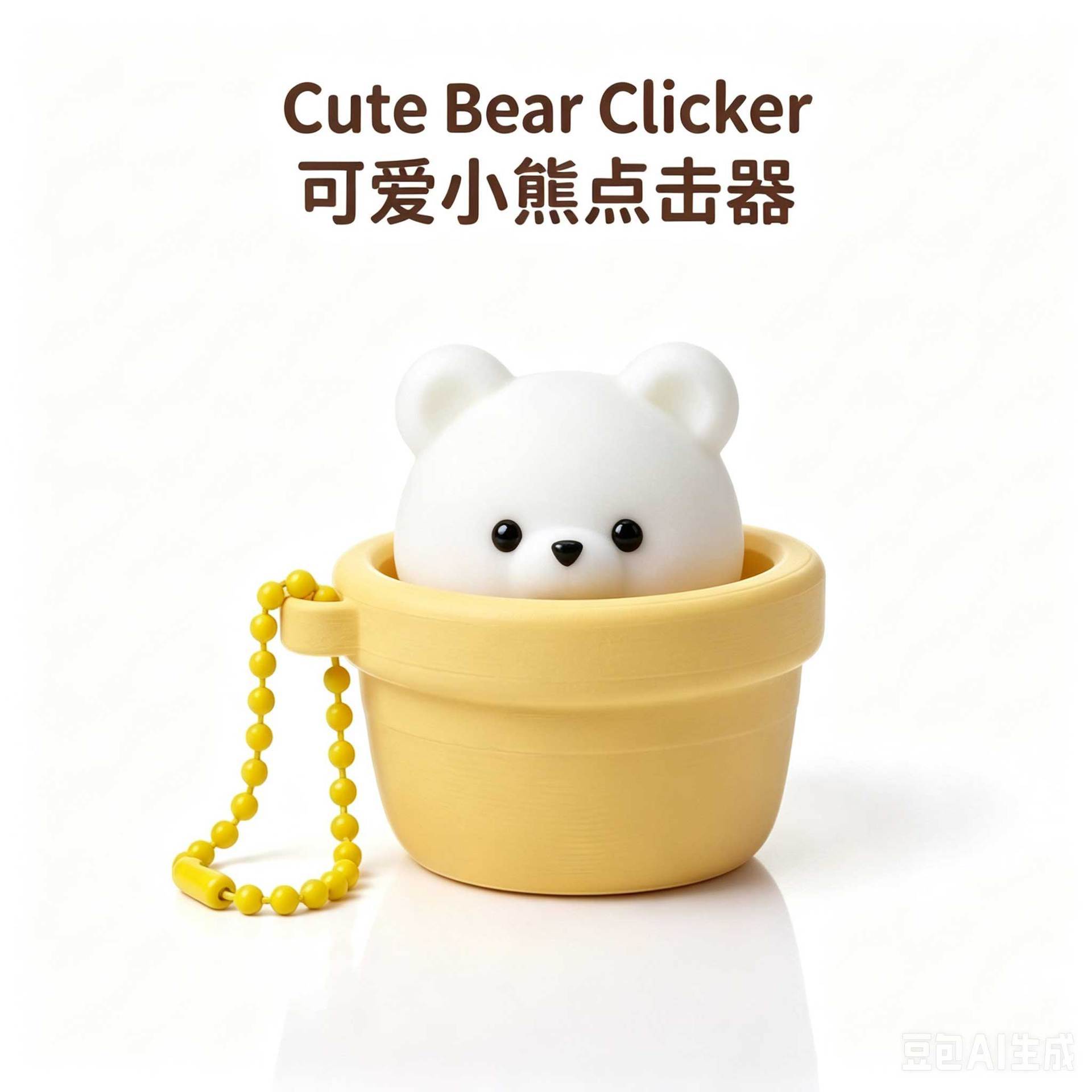 Wholesale Fidget Clicker Toy, Stress Relief Button Decompression Creative Keychain Pendant