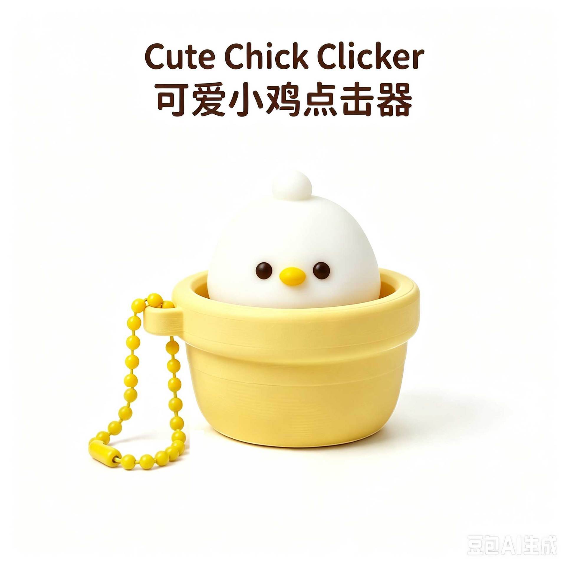 Multi-Style Stress Relief Fidget Clicker Bulk Button Toy for Creative Keychain Pendant Making