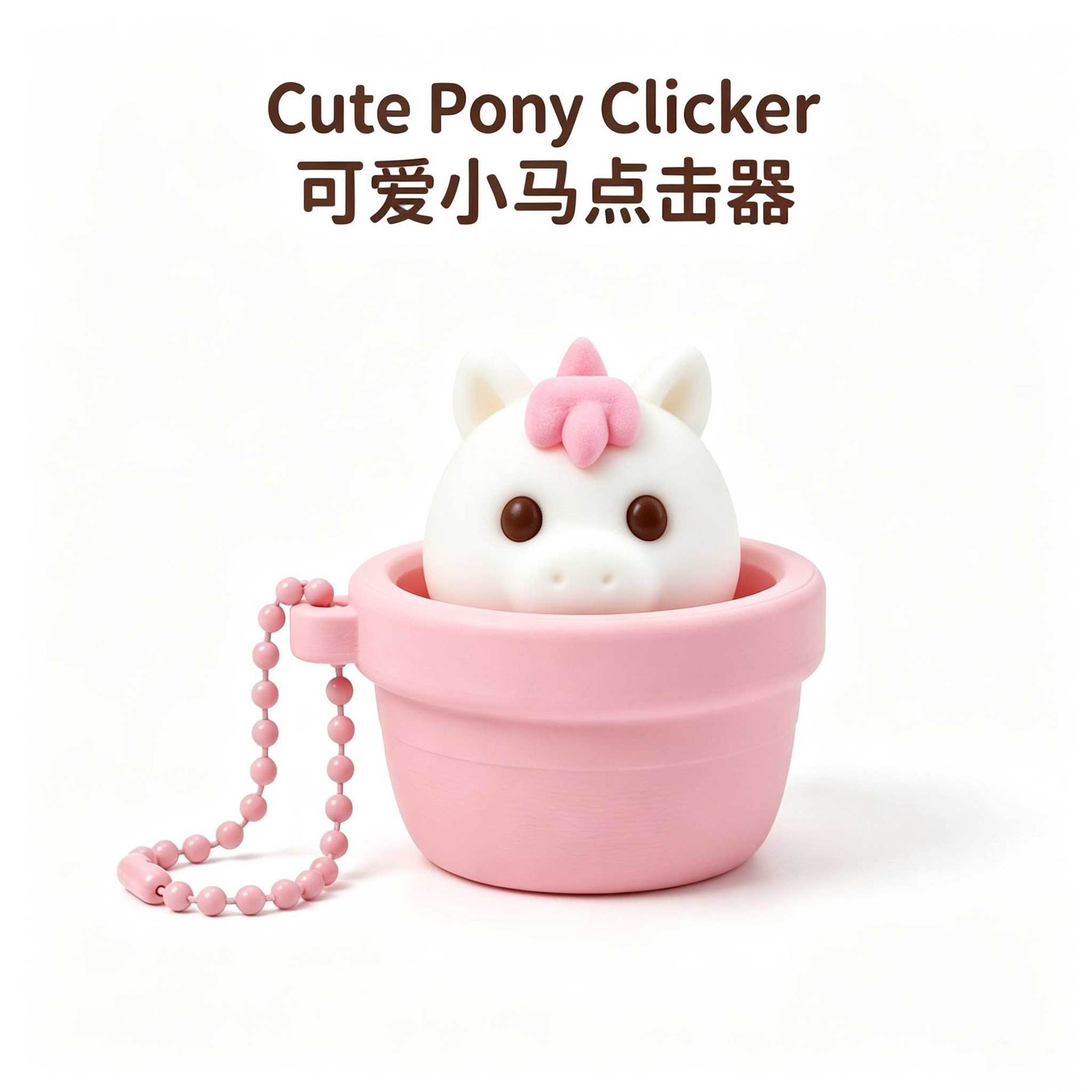 Wholesale Mini Sensory Button Clicker Toy Creative Stress Relief Keychain Hanging Ornaments