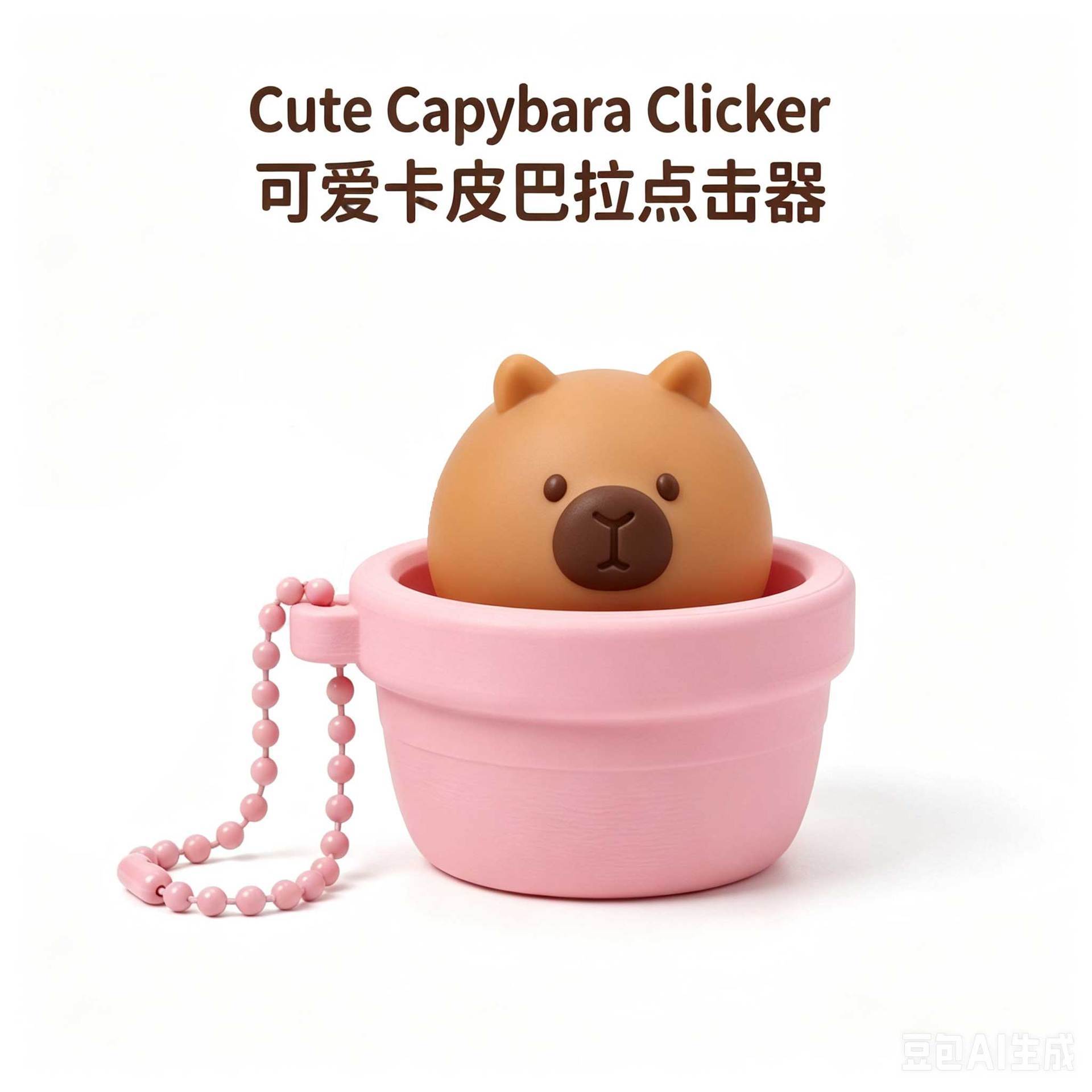 Portable Fidget Button Clicker Bulk Creative Stress Relief Toy Keychain Hanging Decor