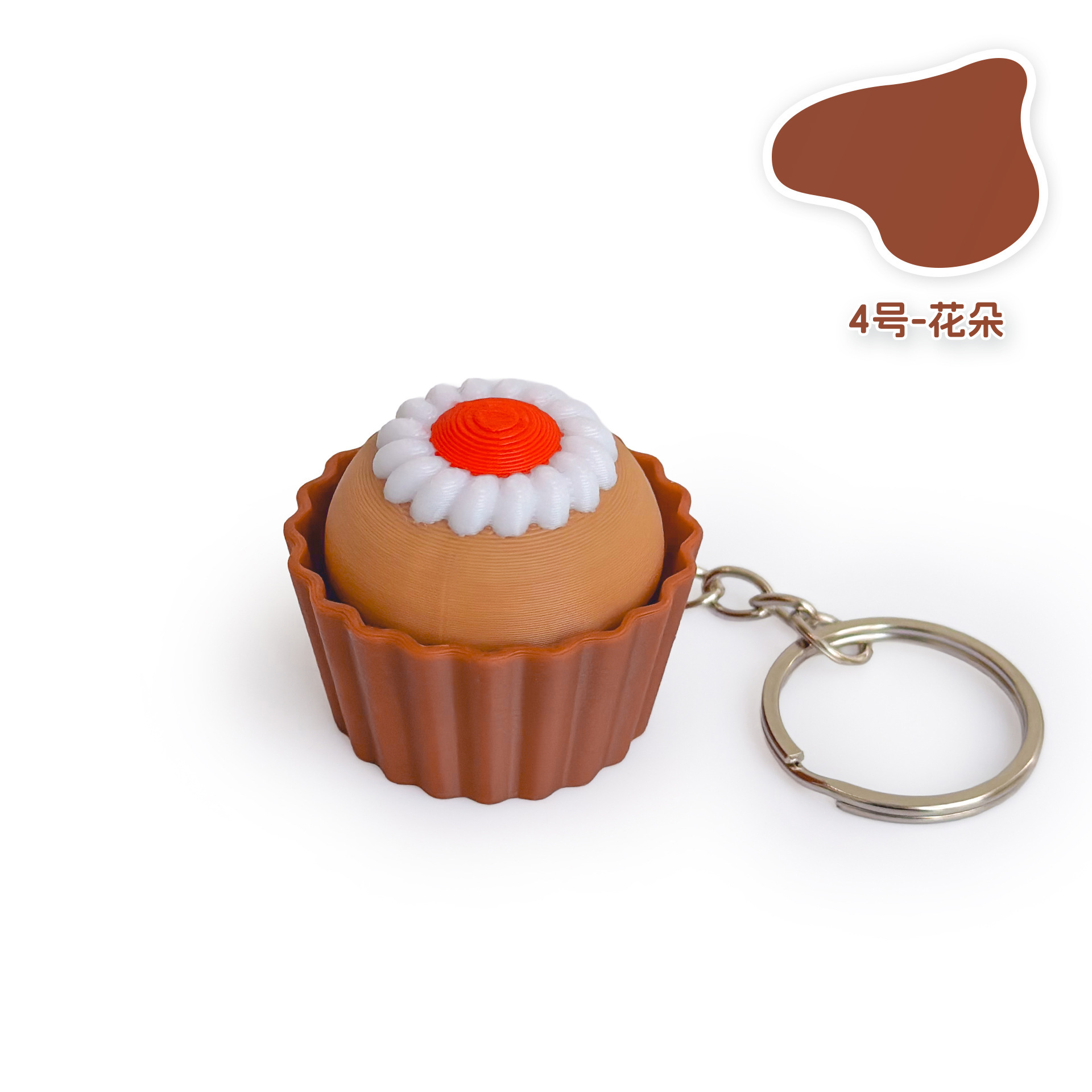 Stress Relief Button Clicker Fidget Toy, Mini Creative Keychain Pendant for Daily Anxiety Relief