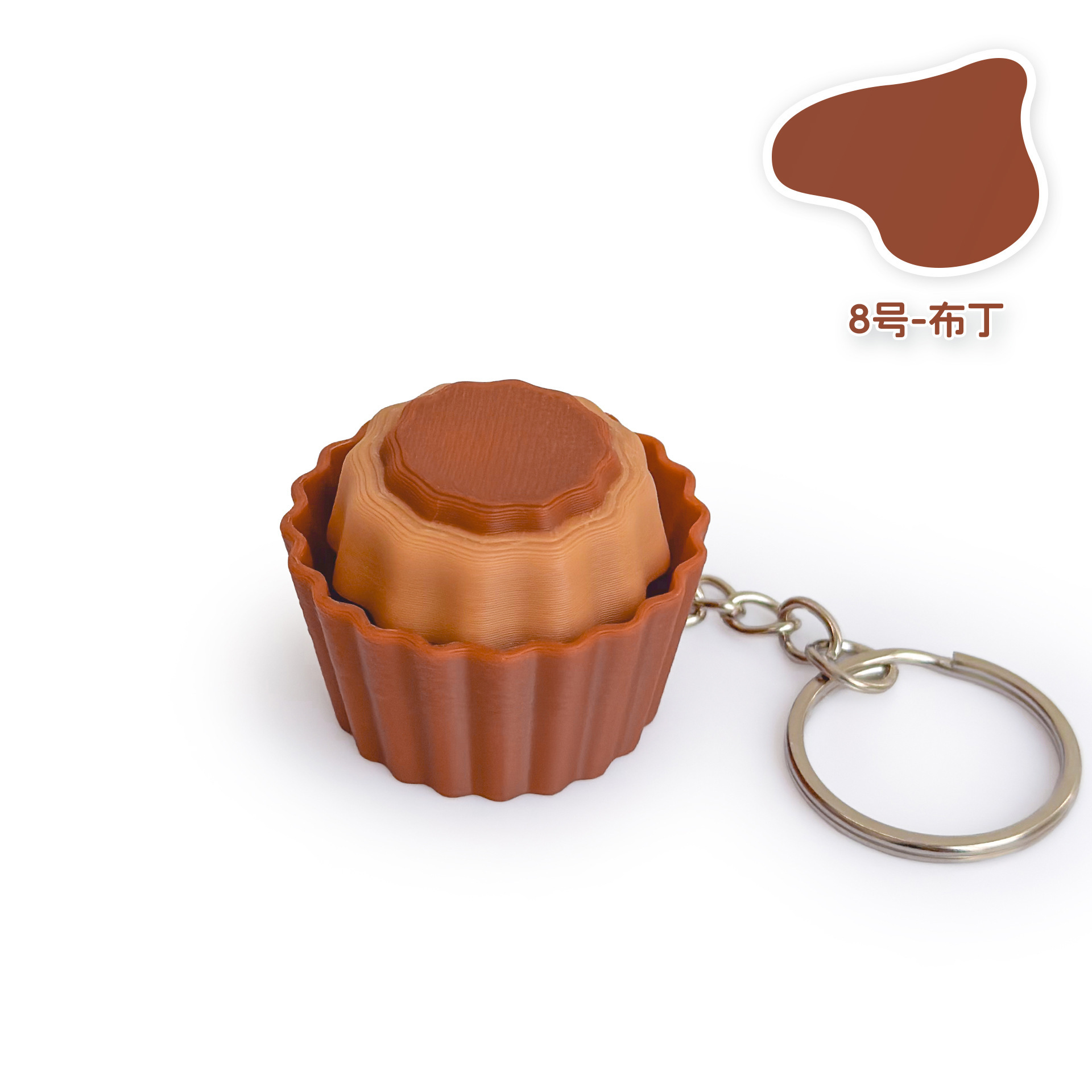 Stress Relief Button Clicker Fidget Toy, Mini Creative Keychain Pendant for Daily Anxiety Relief