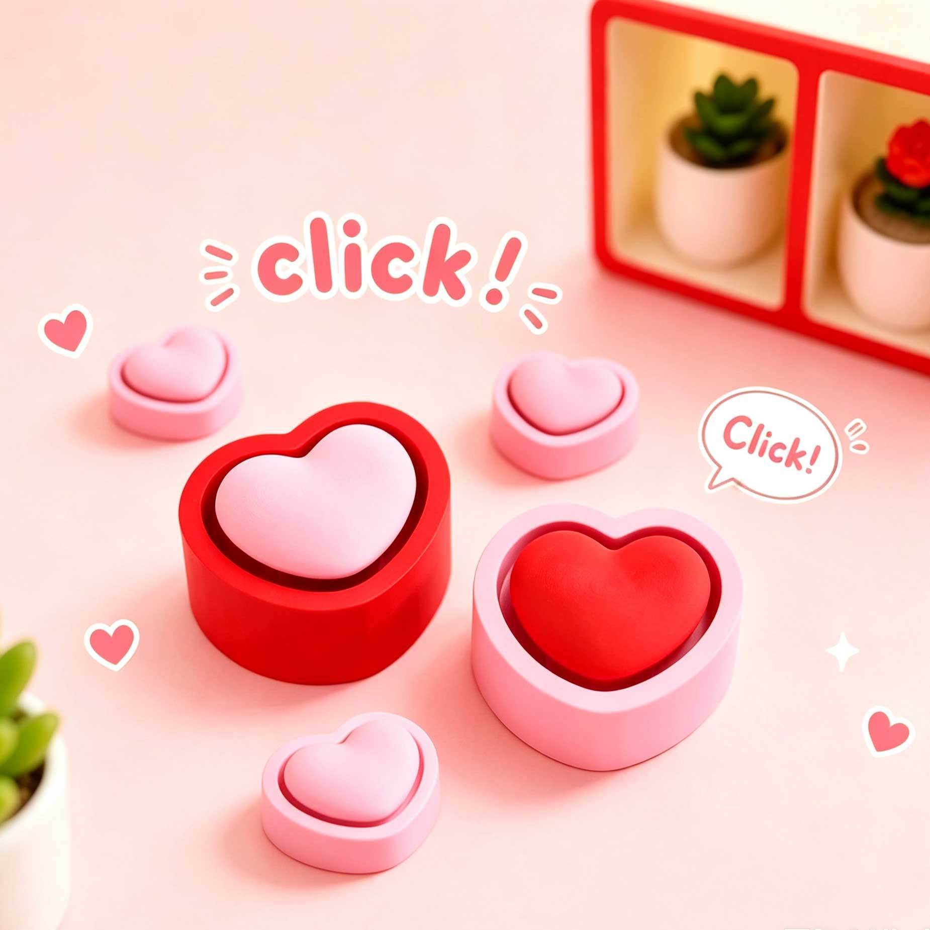 Bulk Button Stress Relief Clicker Wholesale Creative Fidget Toy Keychain Hanging Charms