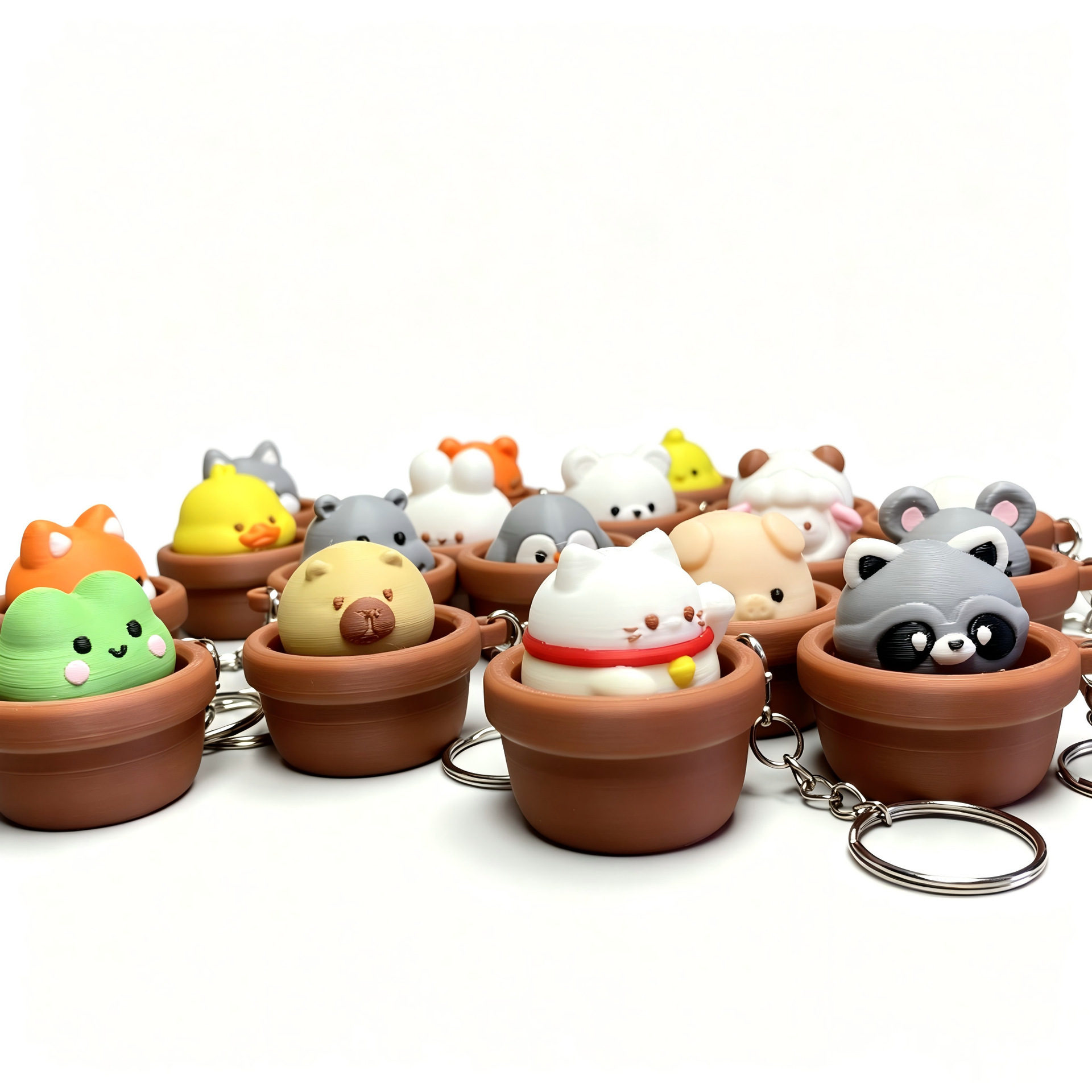 Wholesale Tactile Button Clicker Fidget Toy Anti-Anxiety Creative Keychain Pendant