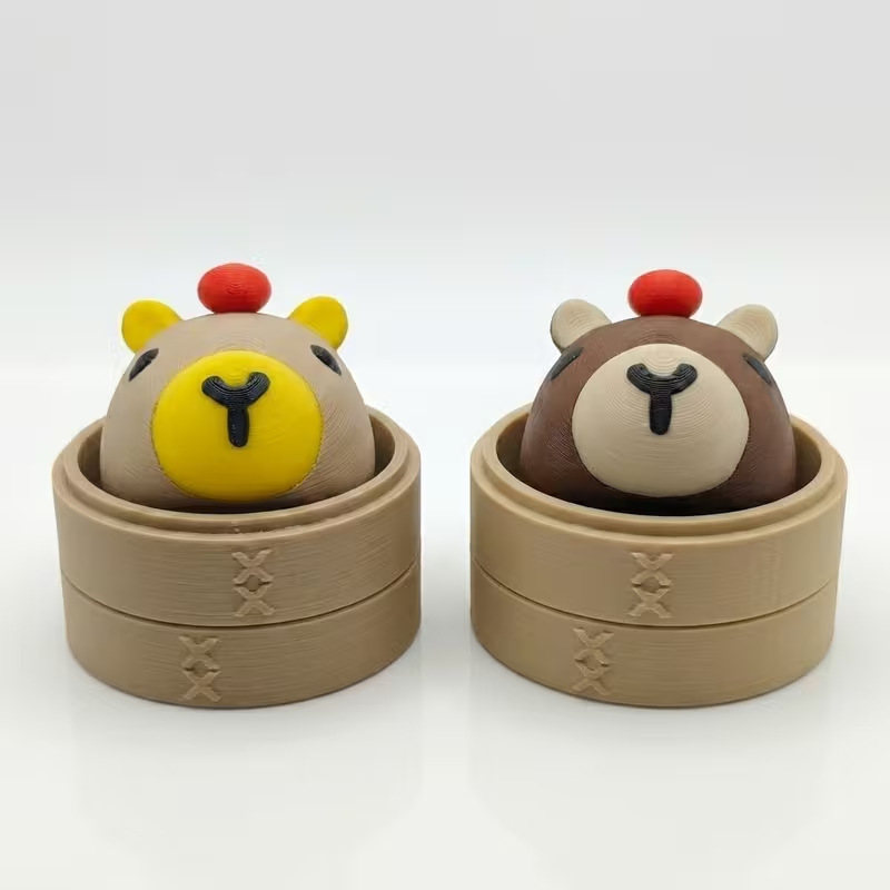 Portable Button Fidget Clicker Keychain, Stress Relief Sensory Toy Creative Bag Hanging Pendant