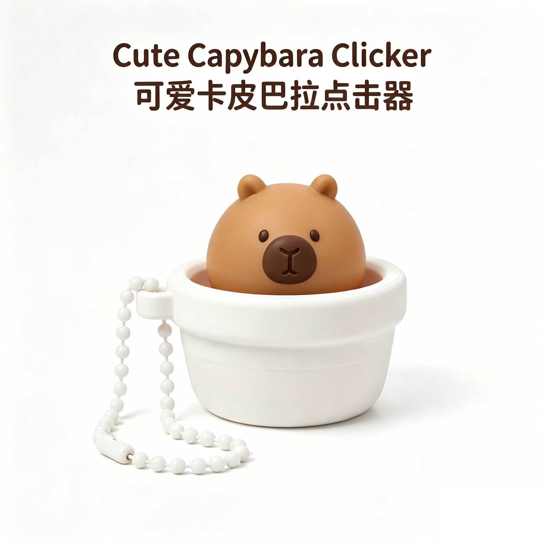 Portable Fidget Button Clicker Bulk Creative Stress Relief Toy Keychain Hanging Decor