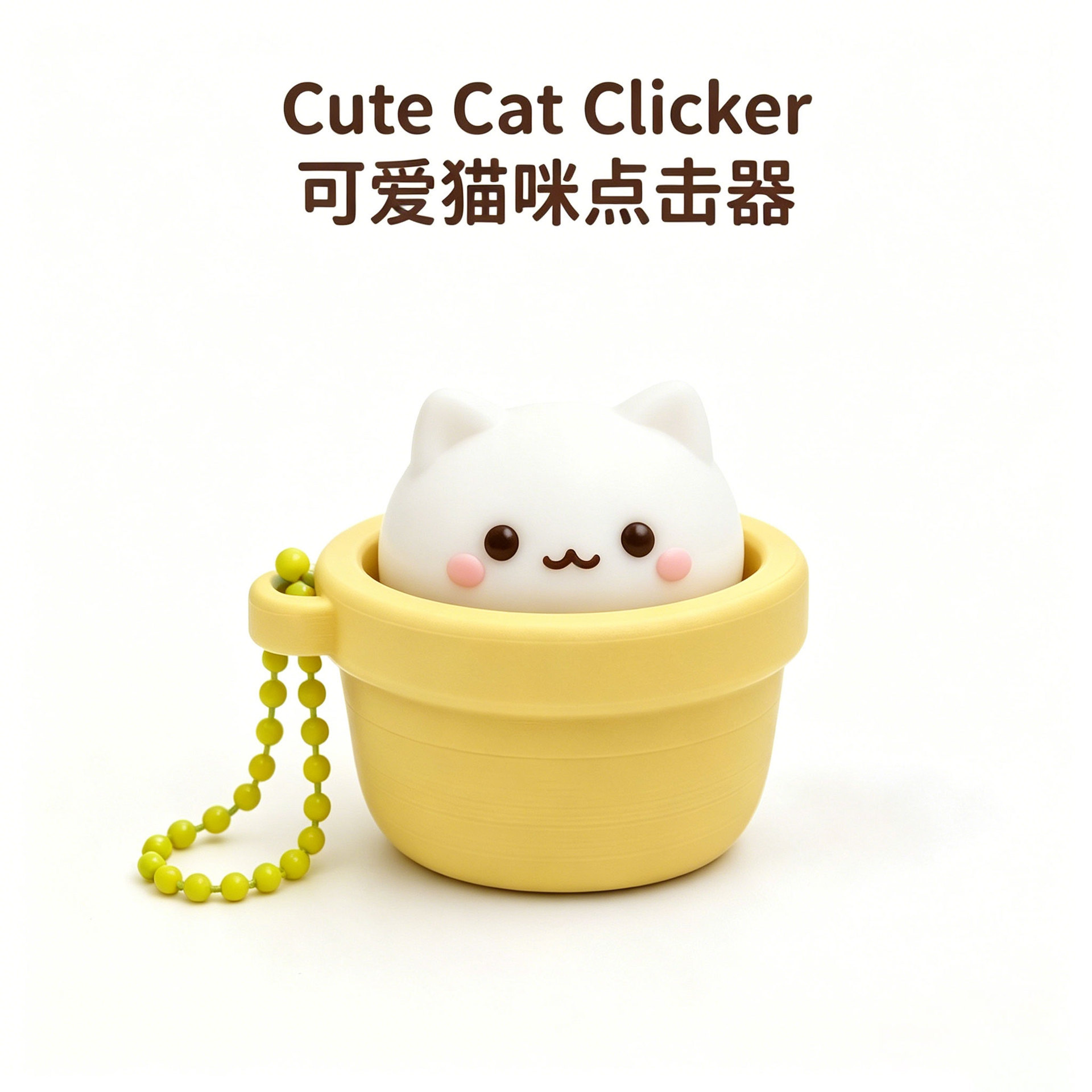 Multi-Style Stress Relief Button Clicker Wholesale Fidget Toy Keychain Backpack Charms