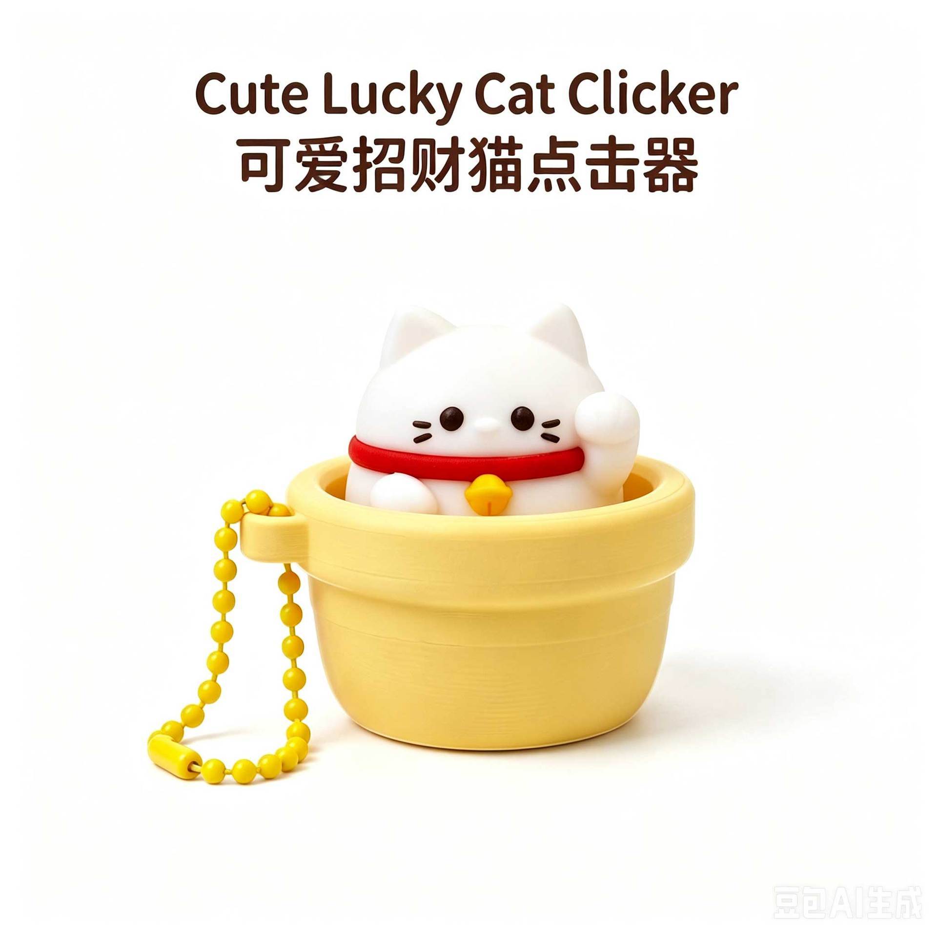 Bulk Smooth Press Fidget Button Clicker Wholesale Decompression Toy Hanging Keychain