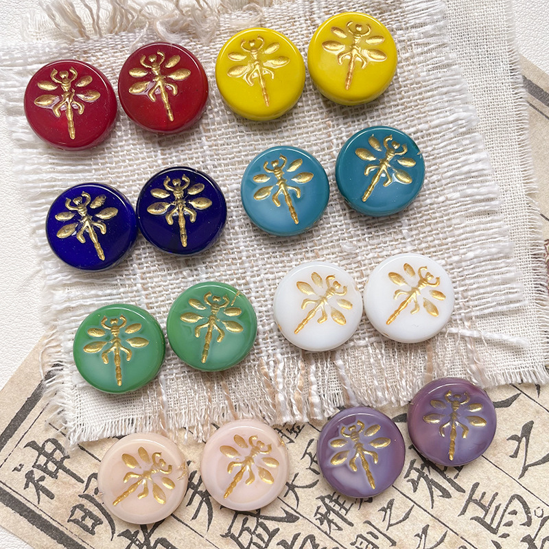 Glossy Lampwork Glass Beads Wholesale, Loose Glazed Beads for DIY Custom Jewelry Accessories
