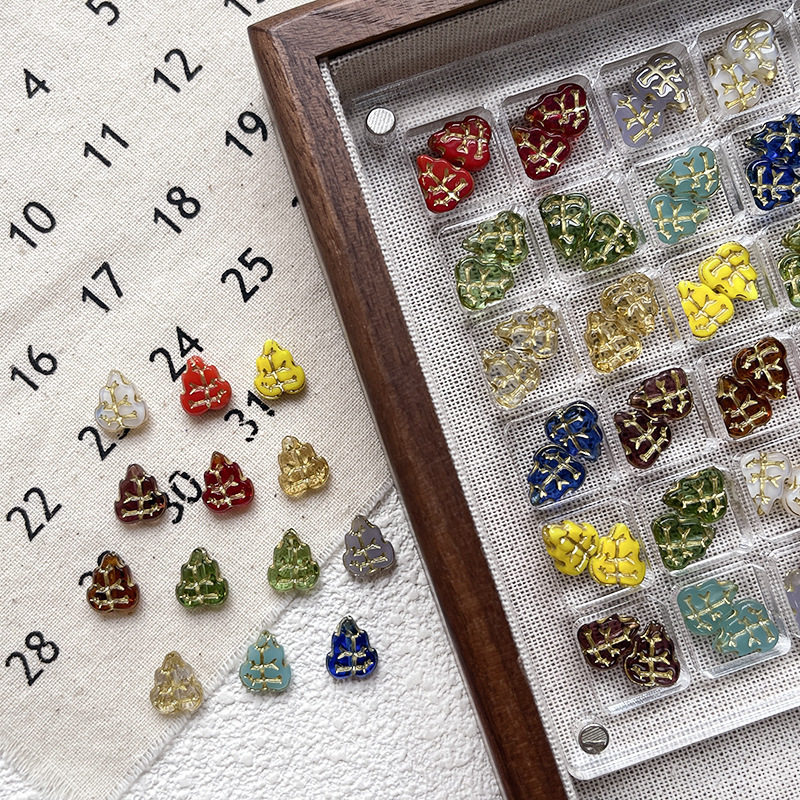 Shiny Lampwork Glass Beads, Bulk Loose Spacer Beads for DIY Fashion Handmade Accessories