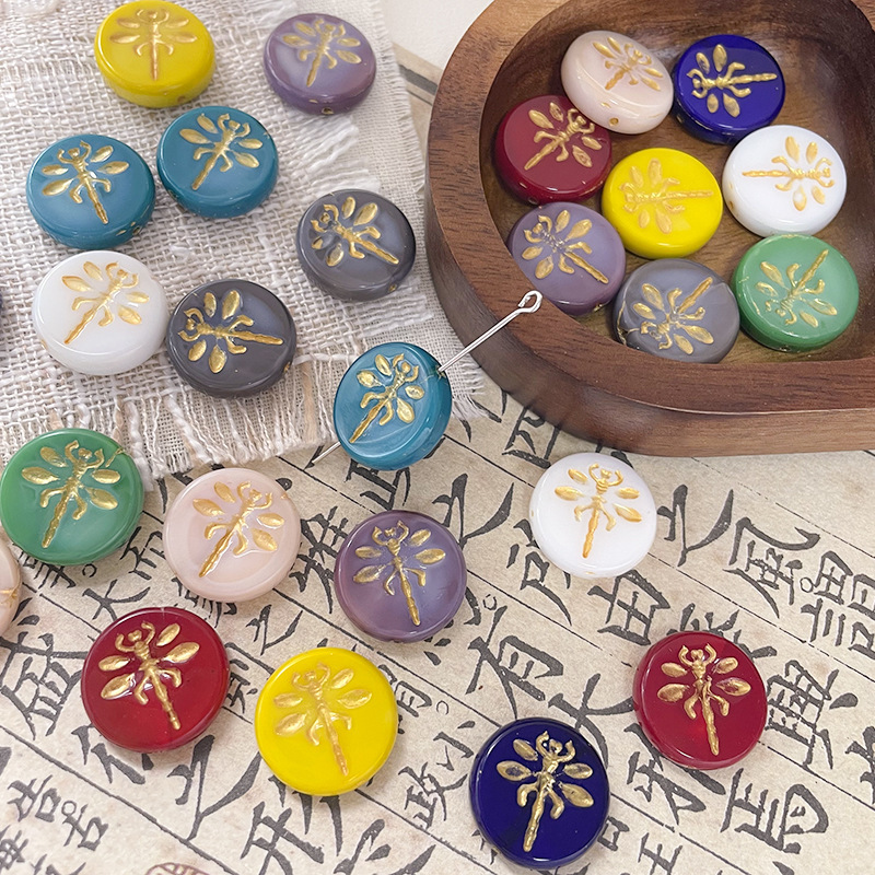 Glossy Lampwork Glass Beads Wholesale, Loose Glazed Beads for DIY Custom Jewelry Accessories