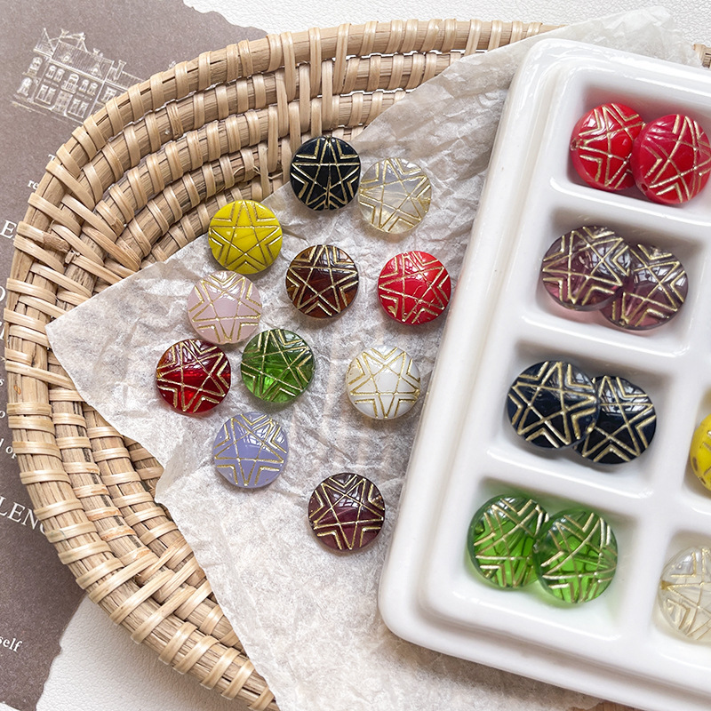 Transparent Glazed Glass Lampwork Beads, Bulk Loose Beads for DIY Handmade Accessories