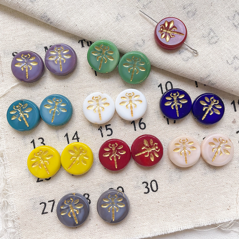 Glossy Lampwork Glass Beads Wholesale, Loose Glazed Beads for DIY Custom Jewelry Accessories
