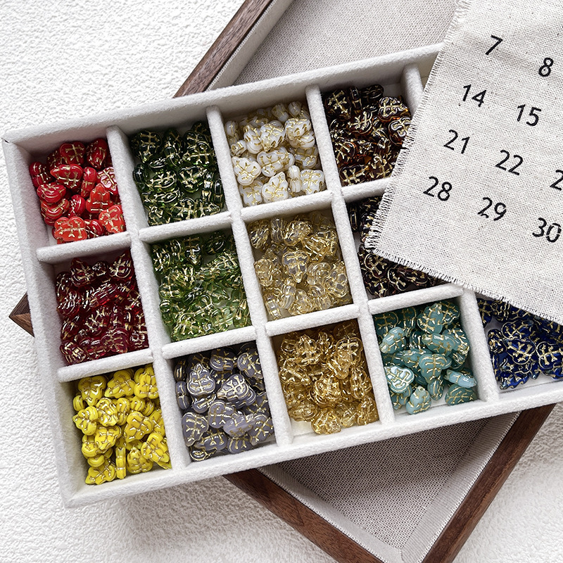 Shiny Lampwork Glass Beads, Bulk Loose Spacer Beads for DIY Fashion Handmade Accessories