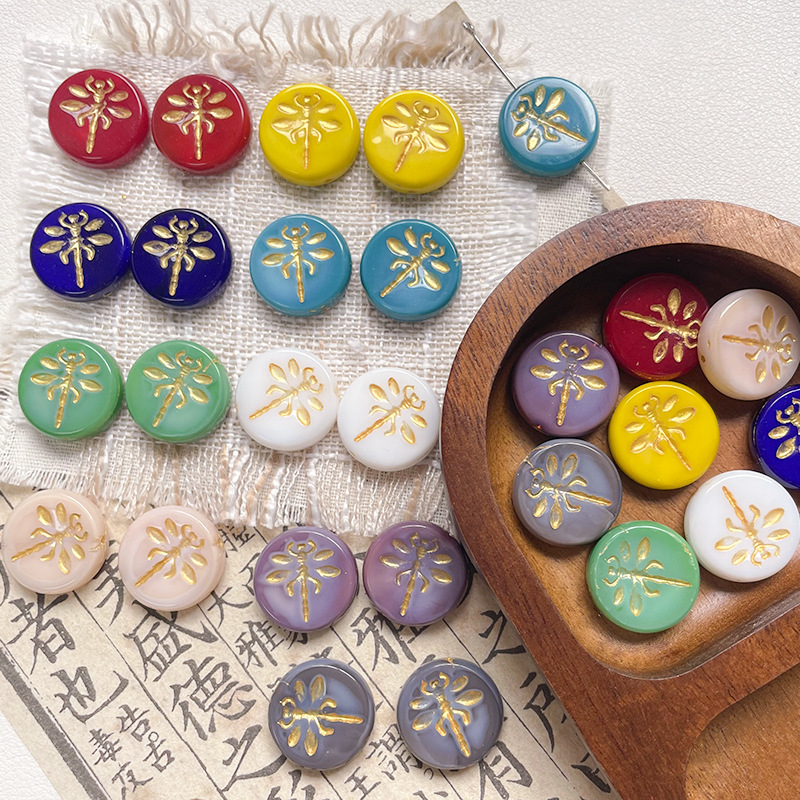 Glossy Lampwork Glass Beads Wholesale, Loose Glazed Beads for DIY Custom Jewelry Accessories