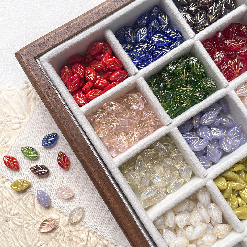 Tiny Lampwork Glass Spacer Beads, Bulk Loose Beads for DIY Jewelry Making Accessories