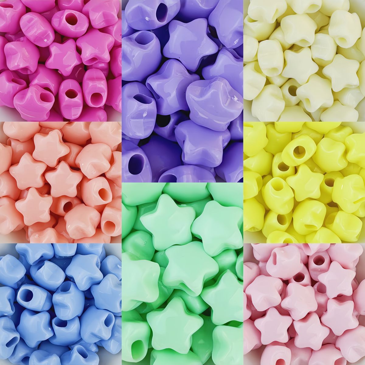 Wholesale Round Perforated Acrylic Beads Classic Hole Beads for Daily DIY Jewelry Crafts