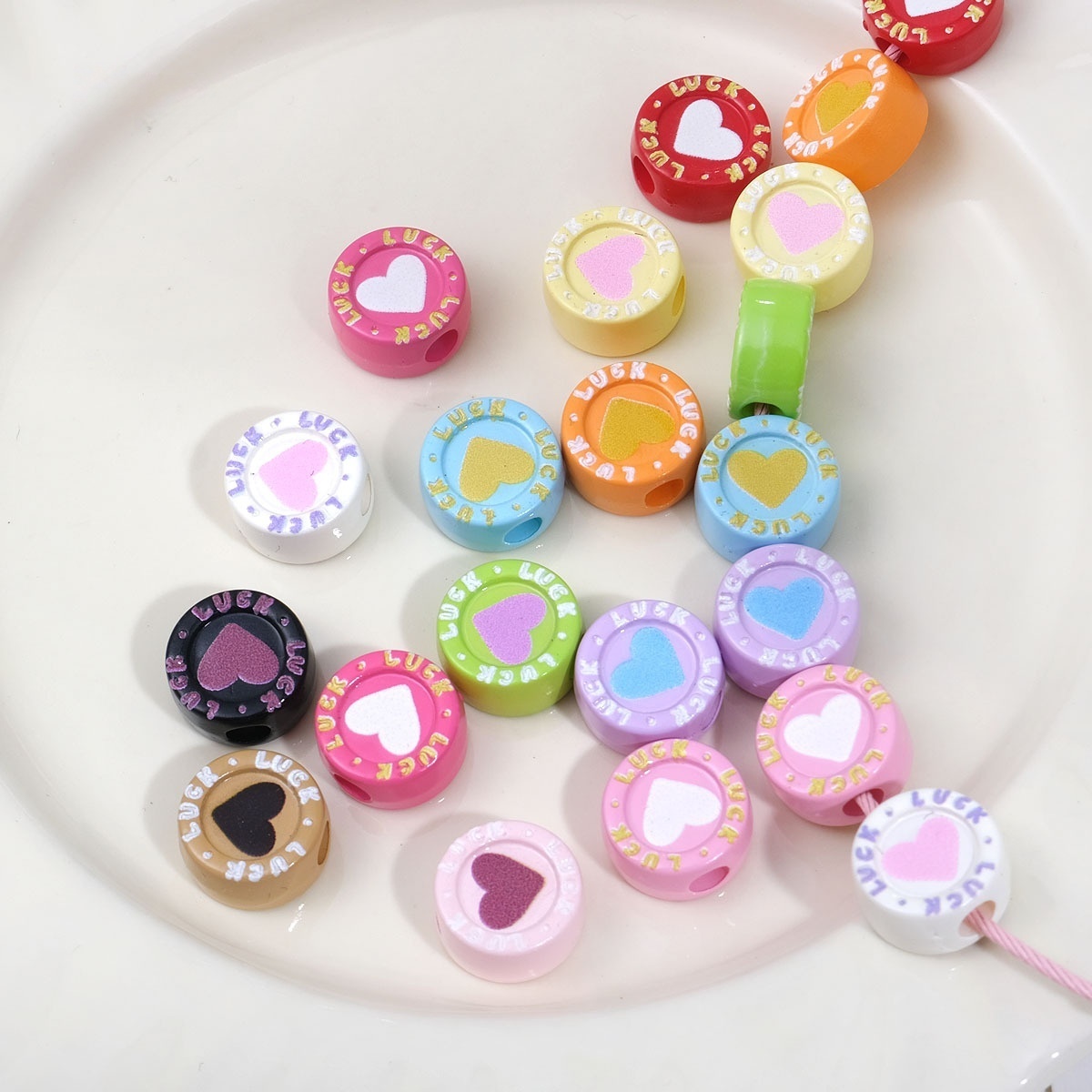 Ultra Light Perforated Acrylic Hole Beads Wholesale No Burden DIY Beading Accessories