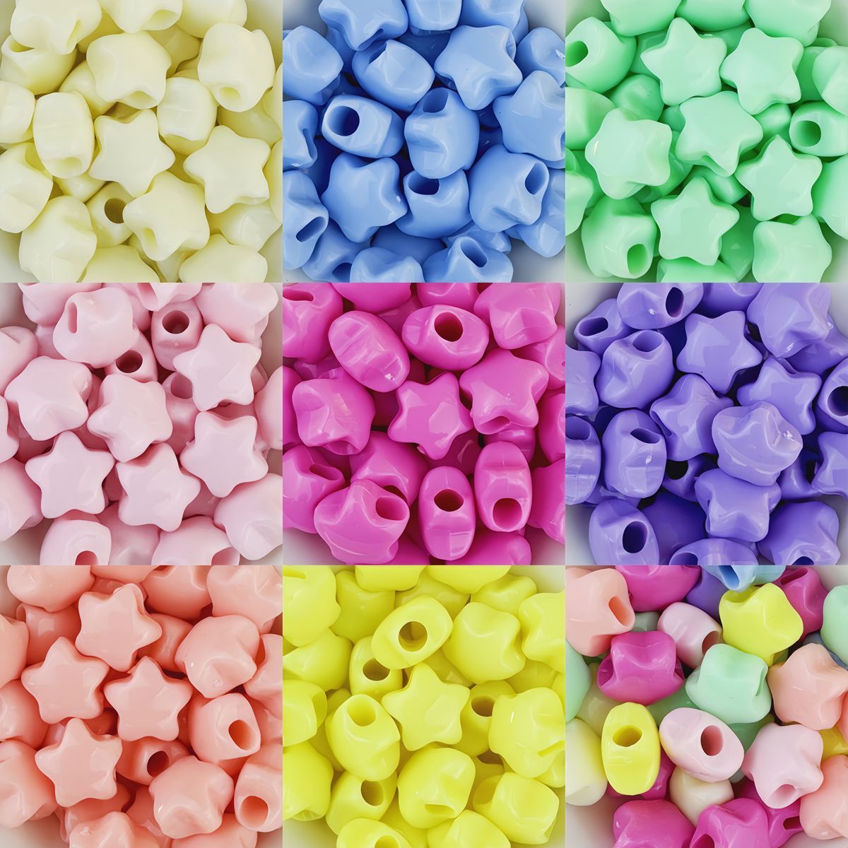 Wholesale Round Perforated Acrylic Beads Classic Hole Beads for Daily DIY Jewelry Crafts