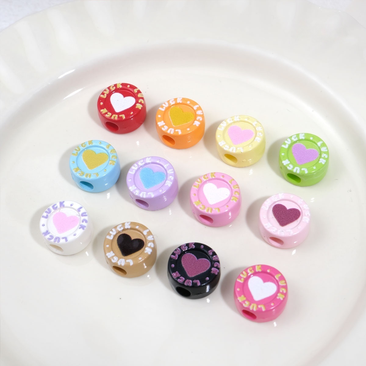 Ultra Light Perforated Acrylic Hole Beads Wholesale No Burden DIY Beading Accessories