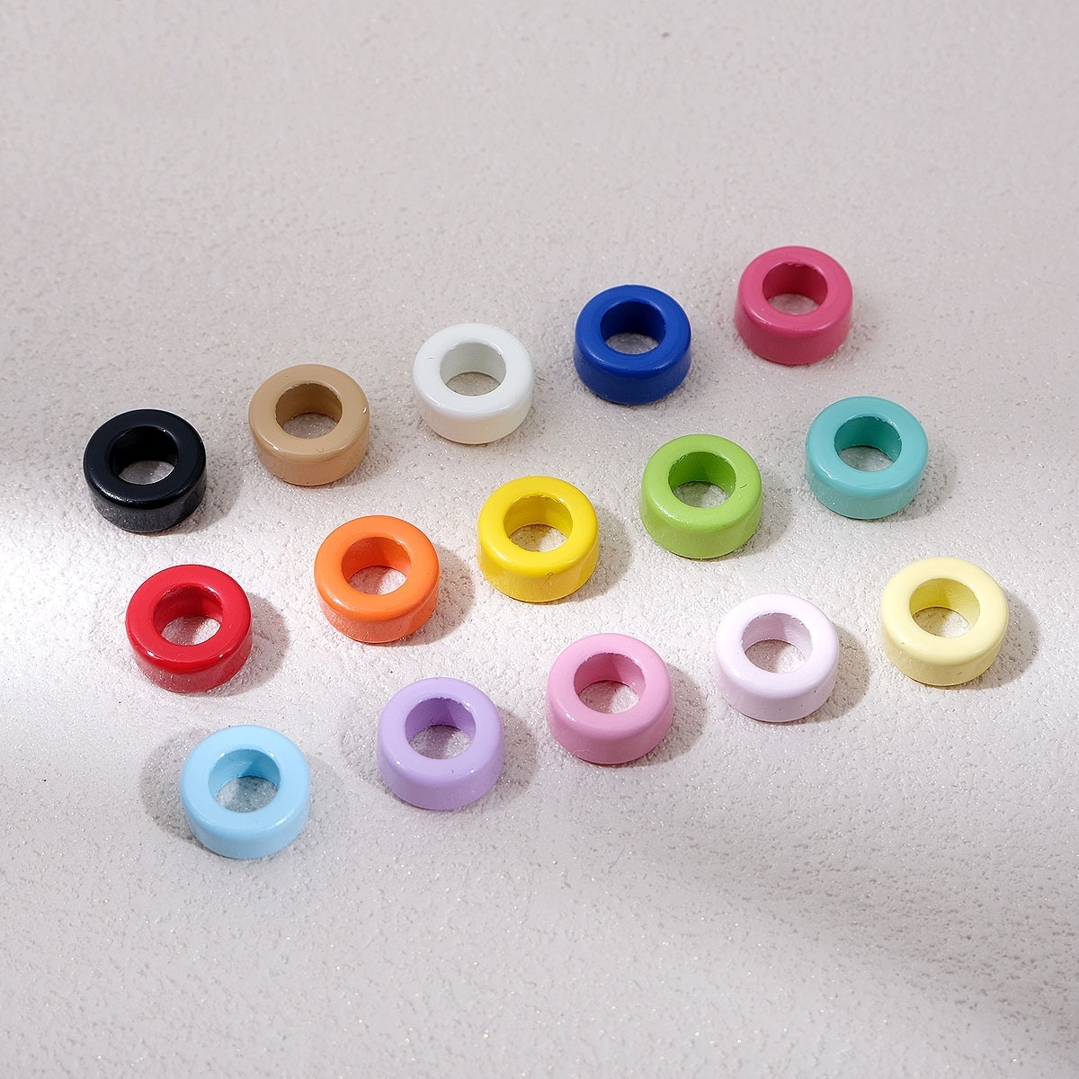 Wholesale Perforated Acrylic Beads, Hole Loose Beads for DIY Handmade Jewelry Accessories