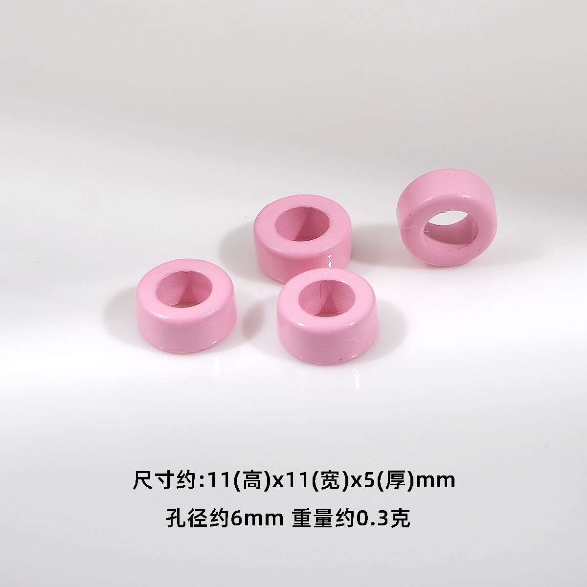Wholesale Perforated Acrylic Beads, Hole Loose Beads for DIY Handmade Jewelry Accessories