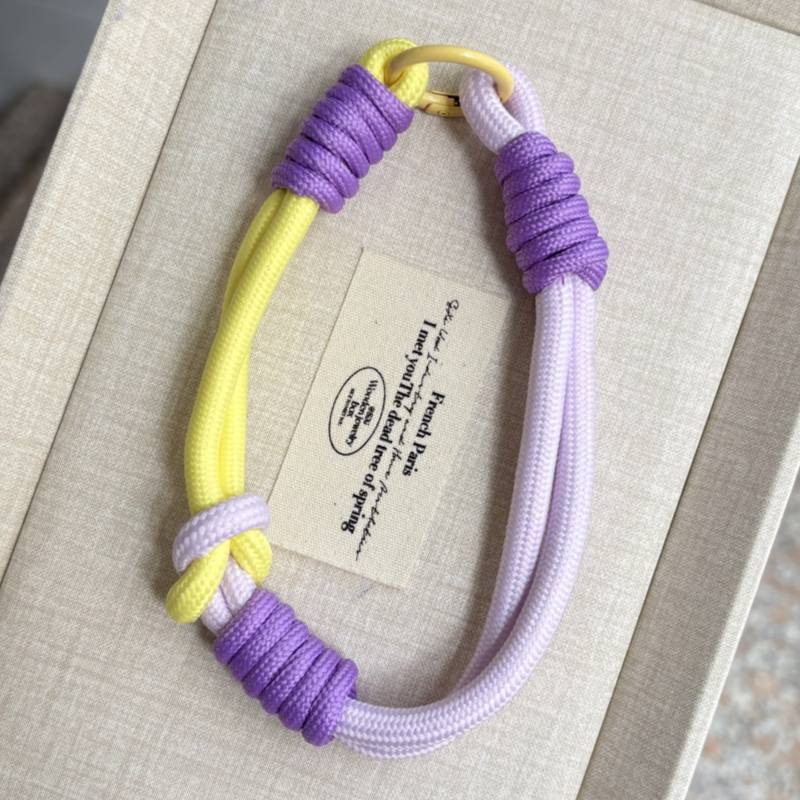 Stackable DIY Braided Cord Phone Charm, Combine Multiple Woven Ropes For Layered Decor
