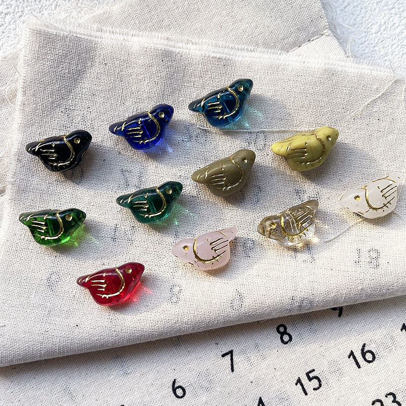 Large Hole Lampwork Glass Beads Wholesale Fit Thick Cord DIY Lanyard Keychain Beads