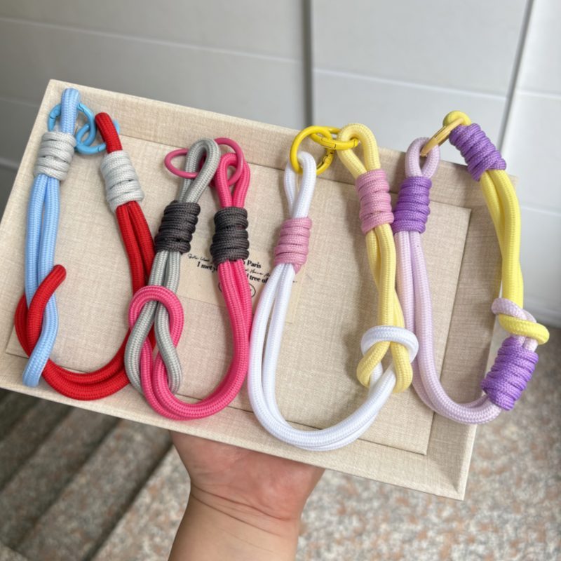 Stackable DIY Braided Cord Phone Charm, Combine Multiple Woven Ropes For Layered Decor