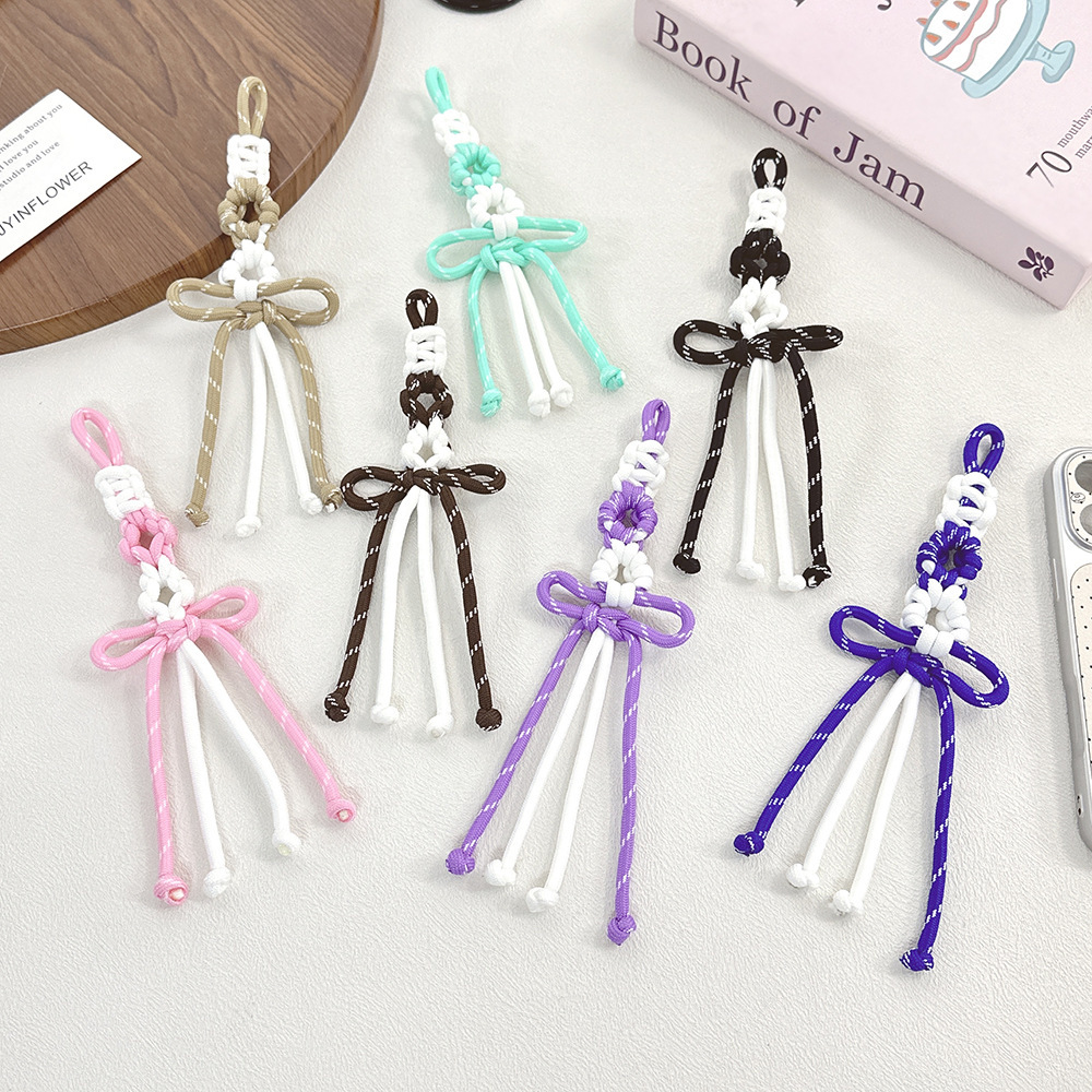 Thick Braided Cord Fit Large Hole Beads DIY Keychain Phone Charm Bag Pendant