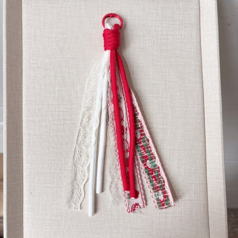 Multi-Color Braided Cord Phone Charm Bulk Woven Bag Hanging Pendant Craft Supplies