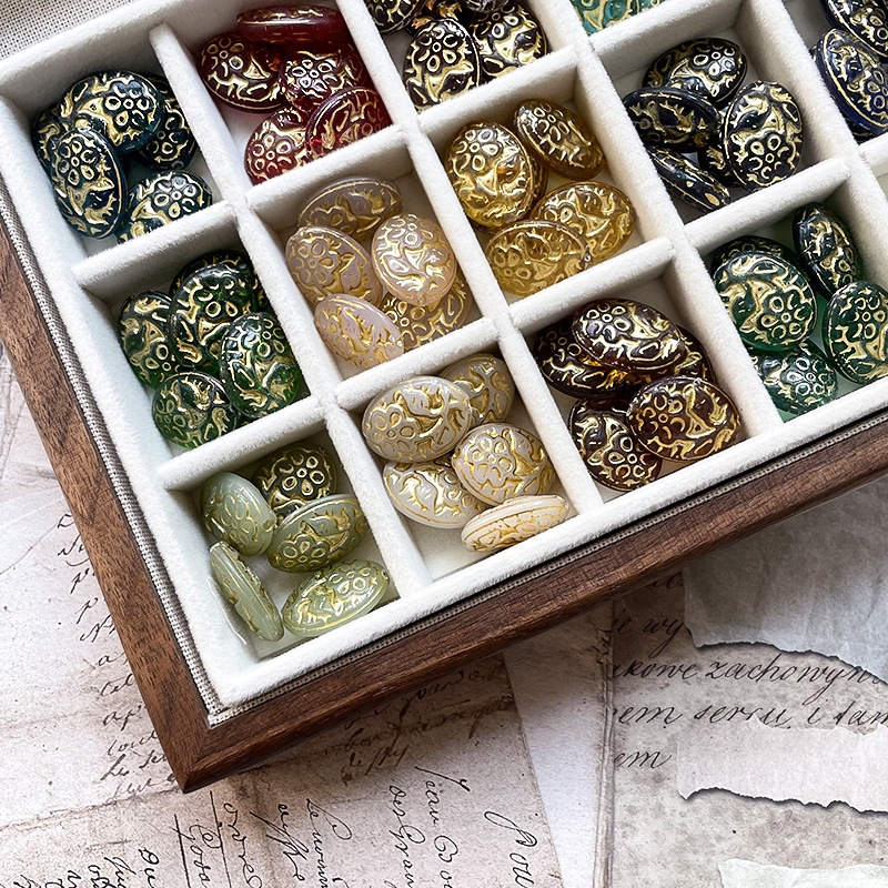 Mixed Shape Lampwork Glass Beads Bulk Assorted DIY Craft Beads for Custom Pendants