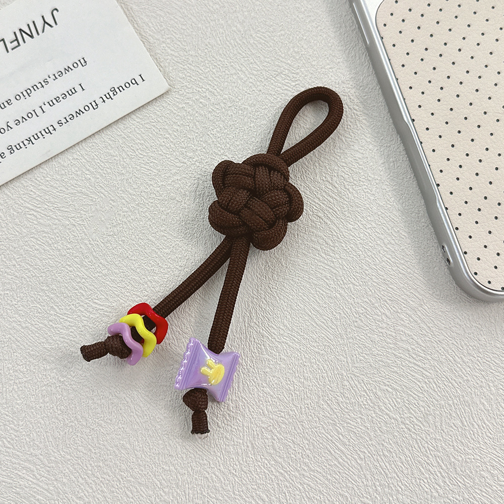 Bulk Woven Braided Cord Pendant Wholesale for Keychain, Phone Charm & Bag Ornament