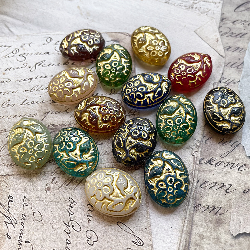 Mixed Shape Lampwork Glass Beads Bulk Assorted DIY Craft Beads for Custom Pendants