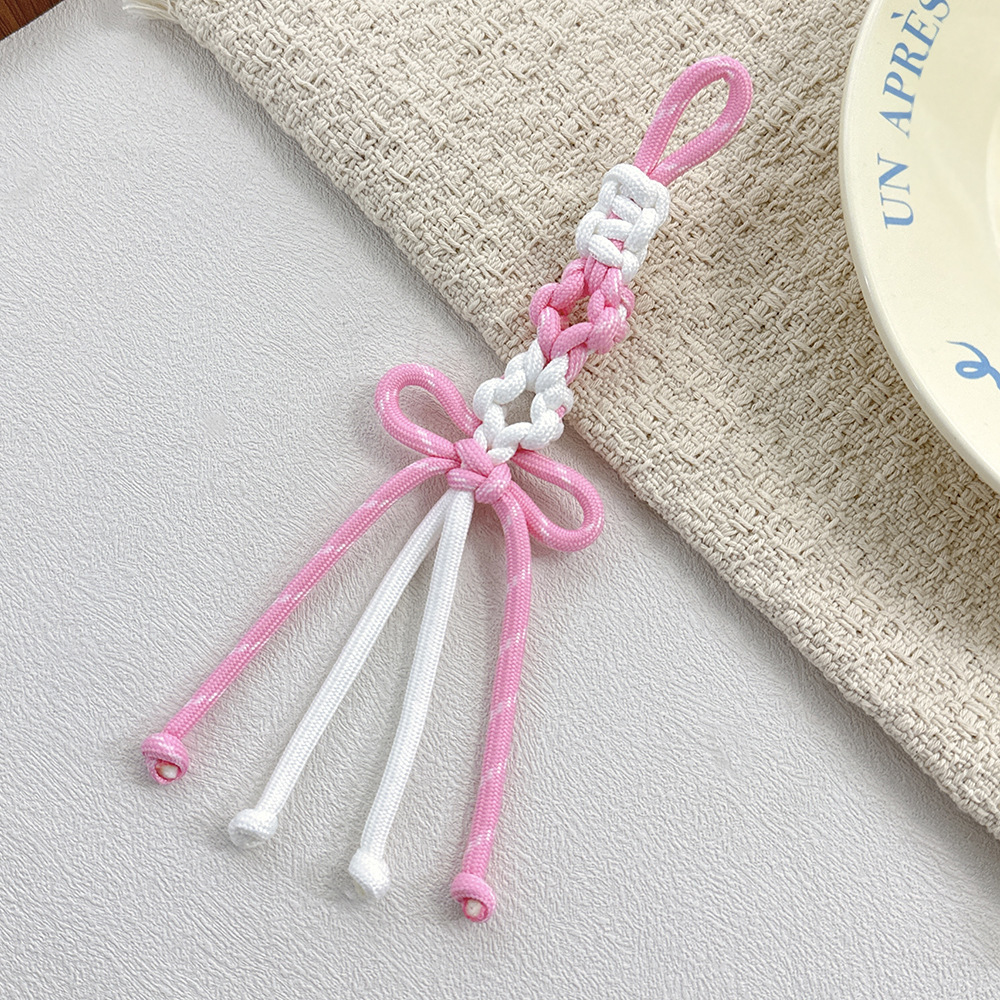 Thick Braided Cord Fit Large Hole Beads DIY Keychain Phone Charm Bag Pendant