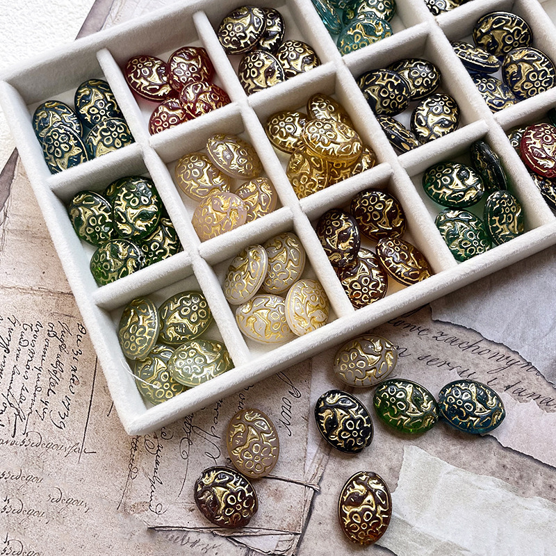 Mixed Shape Lampwork Glass Beads Bulk Assorted DIY Craft Beads for Custom Pendants