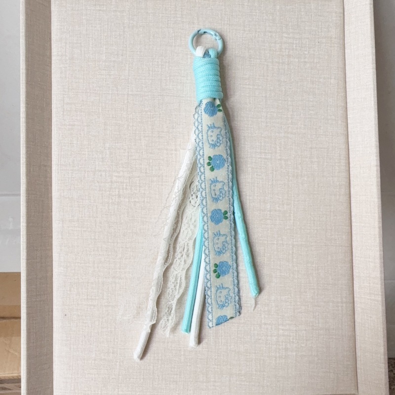 Multi-Color Braided Cord Phone Charm Bulk Woven Bag Hanging Pendant Craft Supplies